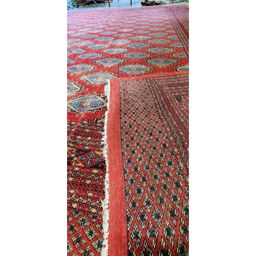 258 - Large Red Rug - C. 335cm x 250cm