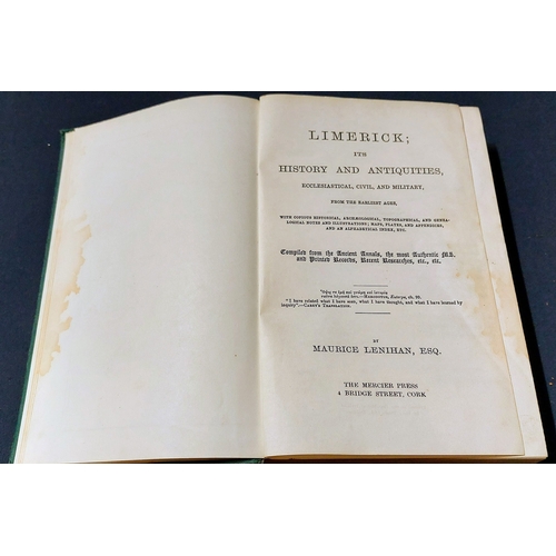 316 - Maurice Lenihan - Limerick; Its History and Antiquities from the Earliest Times, 1866, H/B, Index - ... 