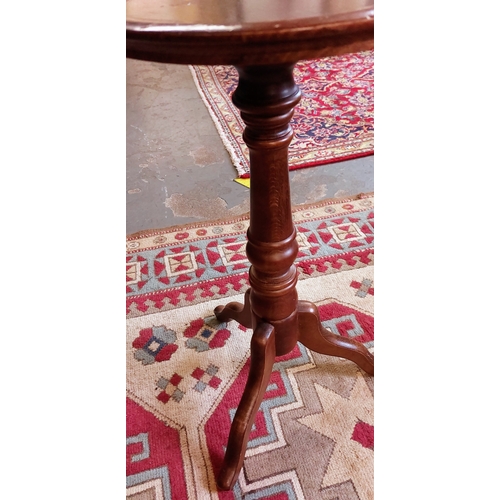 359 - Mahogany Wine Table - C. 32cm W x 60cm H