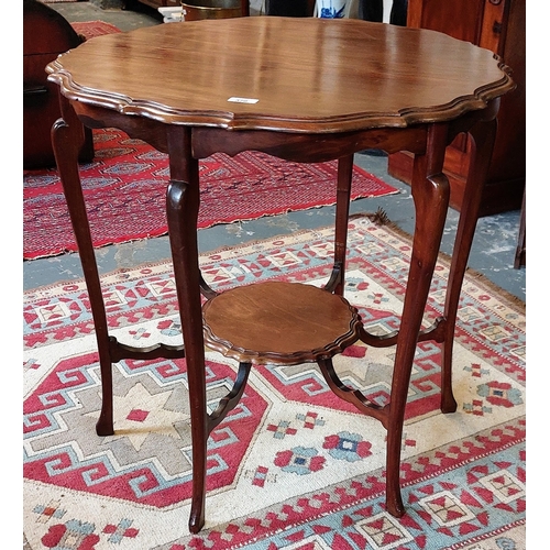 370 - Mahogany Pie Crust Edge Circular Hall Table - C. 73cm W x 72cm H