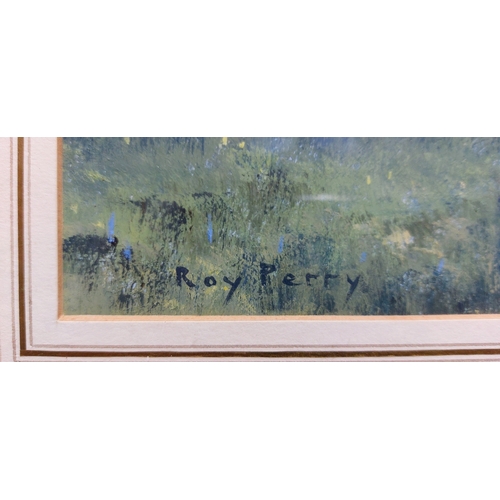 415 - Roy Perry Framed Forest Scene - C. 73cm W x 56cm H