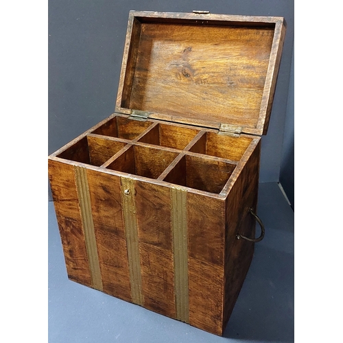 436 - Wooden Wine Bottle Holder Box