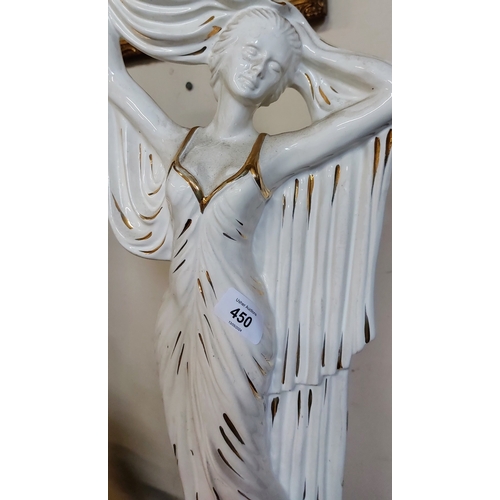 450 - 1920s Art Deco Style Lady Figure - C. 60cm H