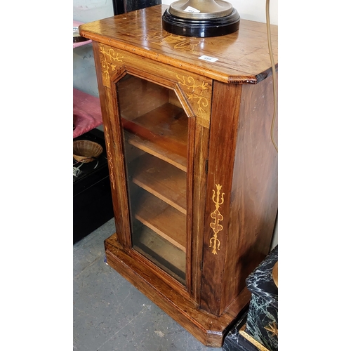 455 - Neat Size Inlaid Pier Cabinet - C. 54cm W x 35cm D x 87cm H