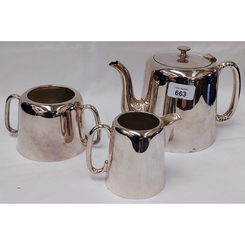 663 - Hotel Silver Plate Tea Service