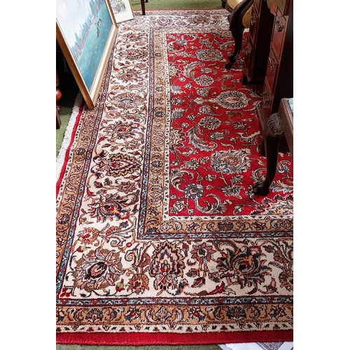 671 - Iranian Hand Knotted Wool Carpet Square - C. 400cm x 290cm