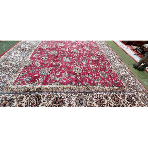 671 - Iranian Hand Knotted Wool Carpet Square - C. 400cm x 290cm