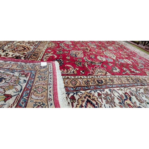 671 - Iranian Hand Knotted Wool Carpet Square - C. 400cm x 290cm