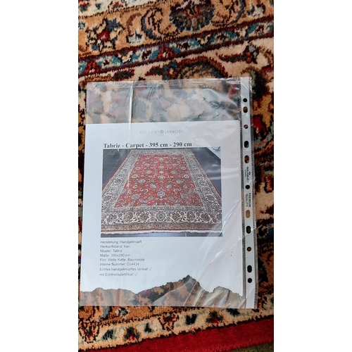 671 - Iranian Hand Knotted Wool Carpet Square - C. 400cm x 290cm