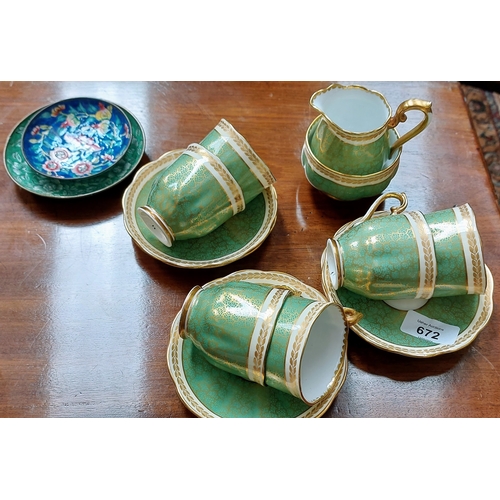 672 - Royal Albert Coffee Set - 6 Place Setting