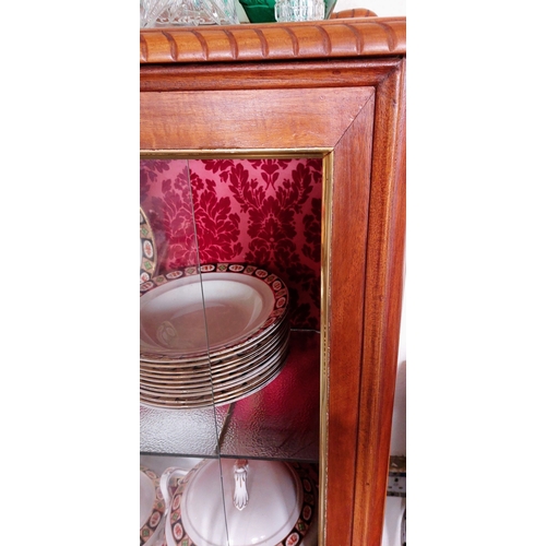 992 - Retro Glazed Display Cabinet - C. 116cm W x 38cm D x 140cm H