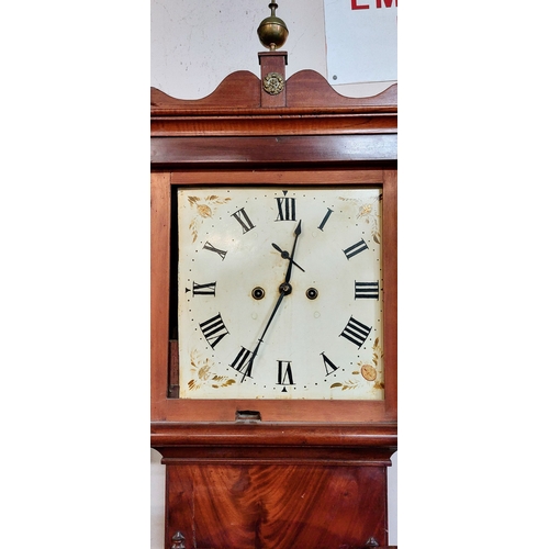 451A - Inlaid Mahogany Longcase Clock