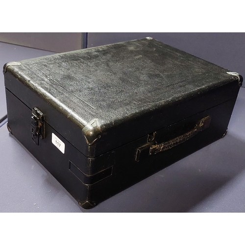 117 - His Masters Voice Portable Table Top Gramophone