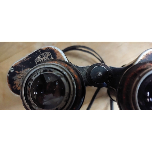 45 - German Army Zeiss Binoculars - Zeiss 7x50 - Inscribed and Numbered