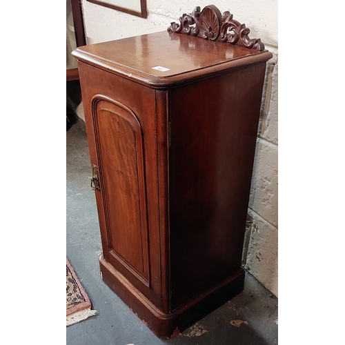80 - Victorian Mahogany Bedside Locker - C. 39cm W x 34cm D x 79cm H