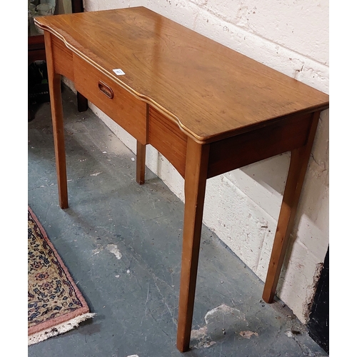 97 - Mid-Century Desk / Hall Table with Drawer - C. 89cm W x 40cm D x 72cm H