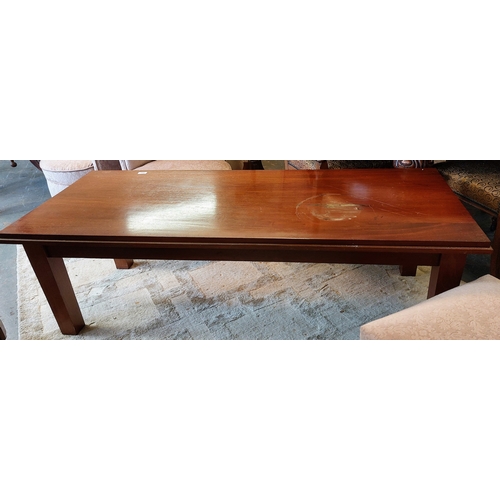 899 - Large Mahogany Coffee Table - C. 155cm W x 62cm D x 49cm H