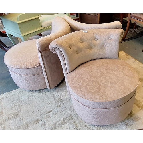 900 - Upholstered Curved Back Conversation Chairs