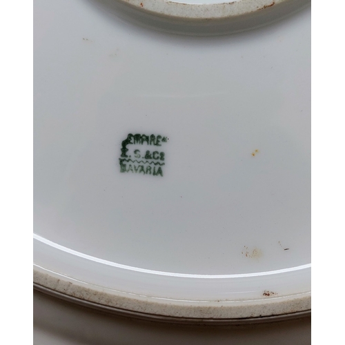 113 - Empire Floral Pattern Plate & German Floral Pattern Bowl