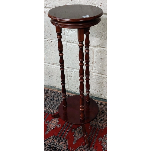 128 - Circular Plant Stand - C. 30cm W x 87cm H