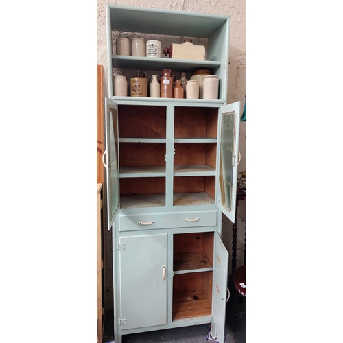 153 - Vintage Kitchen Cabinet - C. 69cm W x 34cm D x 203cm H