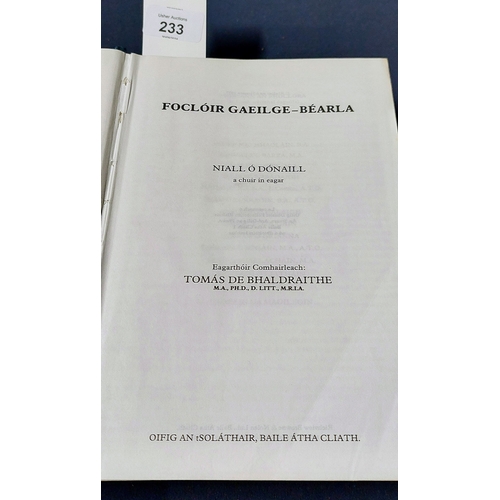 233 - Focloir Gaeilge - Bearla le Niall O'Donaill