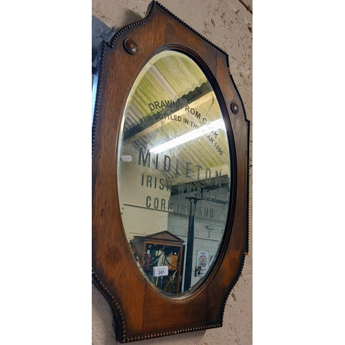 241 - Gilt Frame Midleton Advertising Mirror - C. 53cm W x 82cm H