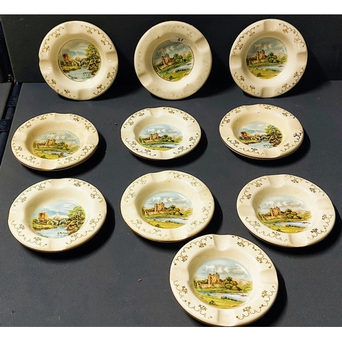 27 - 10 x Arklow Pottery Ashtrays