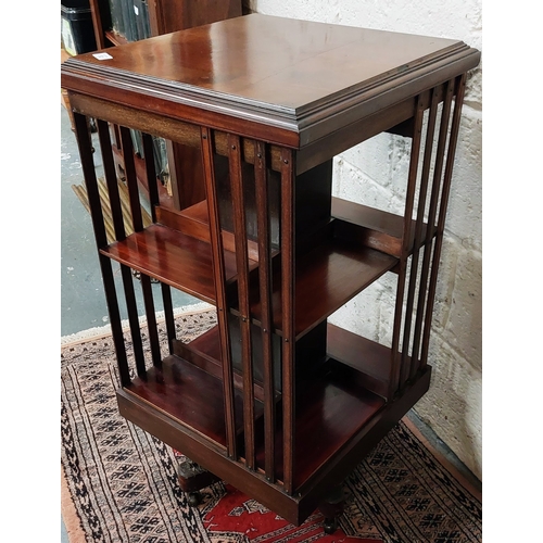 52 - Revolving Bookcase - C. 48cm x 48cm x 89cm H