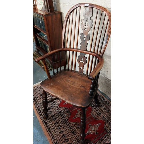 258 - Yew and Ash Windsor Armchair