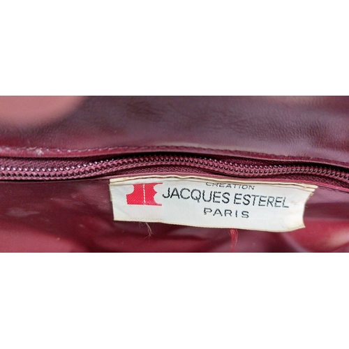 262 - Leather Bag by Jacques Esterel Paris