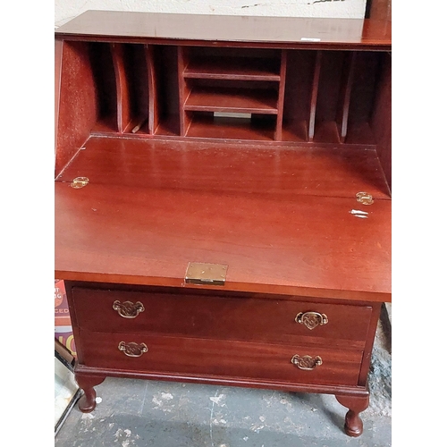 269 - Mahogany Writing Bureau - C. 74cm W x 41cm D x 97cm H