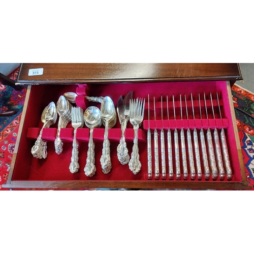 373 - 3 Drawer Chest Canteen of Cutlery 