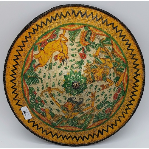 380 - Traditional Style Painted Chinese Hat