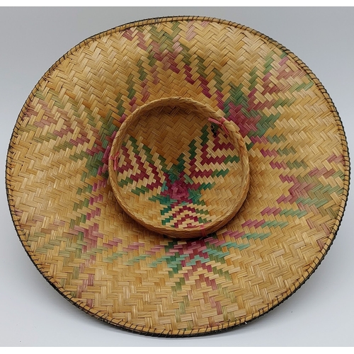 380 - Traditional Style Painted Chinese Hat