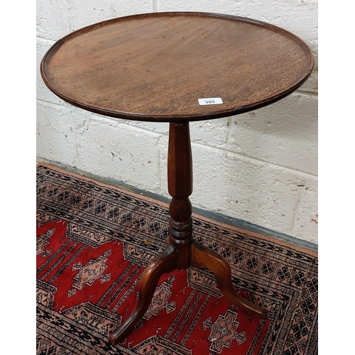 395 - 19th Century Mahogany Circular Occasional Table on Tripod Base - C. 52cm W x 70cm H