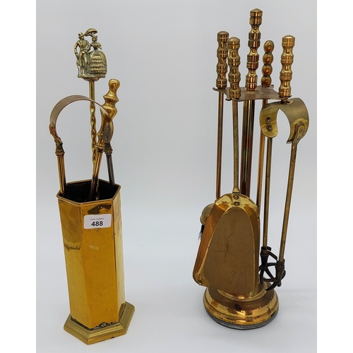 488 - 2 Brass Companion Sets