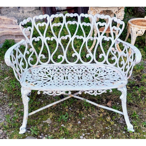 507 - Neat Size Cast Iron Bench - C. 95cm W