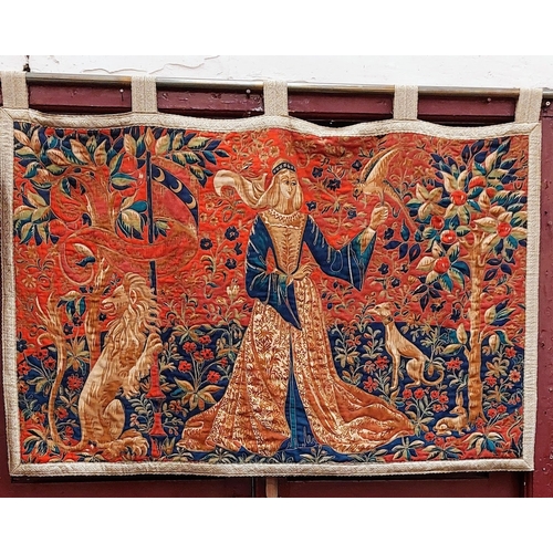 556 - French Wall Hanging Tapestry - C. 122cm W x 86cm H