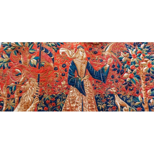 556 - French Wall Hanging Tapestry - C. 122cm W x 86cm H