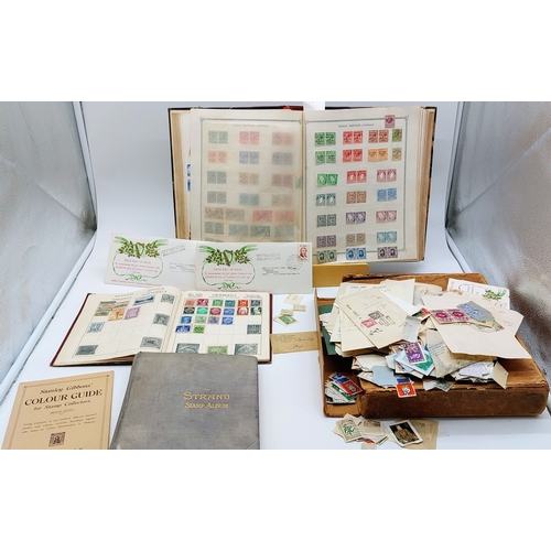 587 - The Ideal Postage Stamp Album, Part Filled, inc Irish Overstamps, 2 Other Albums inc Irish & British... 