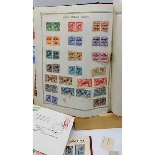 587 - The Ideal Postage Stamp Album, Part Filled, inc Irish Overstamps, 2 Other Albums inc Irish & British... 