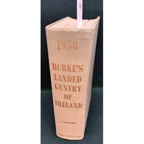 589 - 1958 Burke's Landed Gentry of Ireland 4th Edition