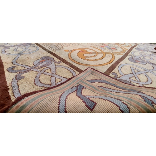 649 - Celtic Design Wool Carpet - C. 395cm x 348cm (ex Alfie Byrne Lord Mayor of Dublin)