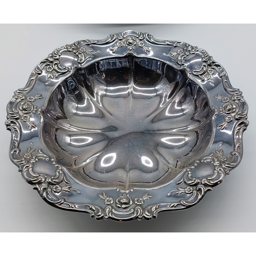 655 - Pair of Embossed Silver Plated Bowls - C. 28cm W