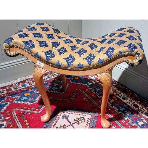 116 - Josef Locke's Upholstered Piano Stool - C. 75cm W