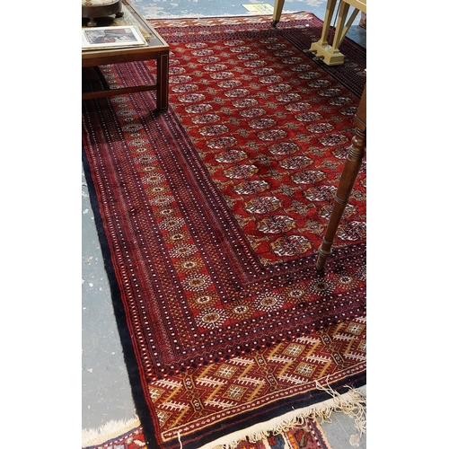 117 - Iranian Red Hand Knotted Wool Rug - C. 225cm x 310cm