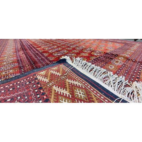 117 - Iranian Red Hand Knotted Wool Rug - C. 225cm x 310cm