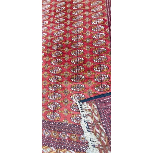 117 - Iranian Red Hand Knotted Wool Rug - C. 225cm x 310cm