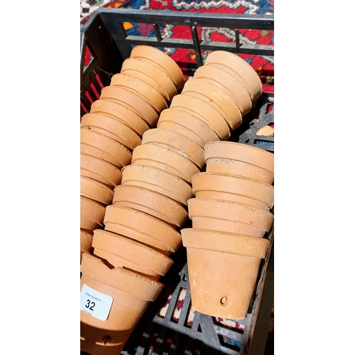 32 - Lot of Terracotta Greenhouse Pots